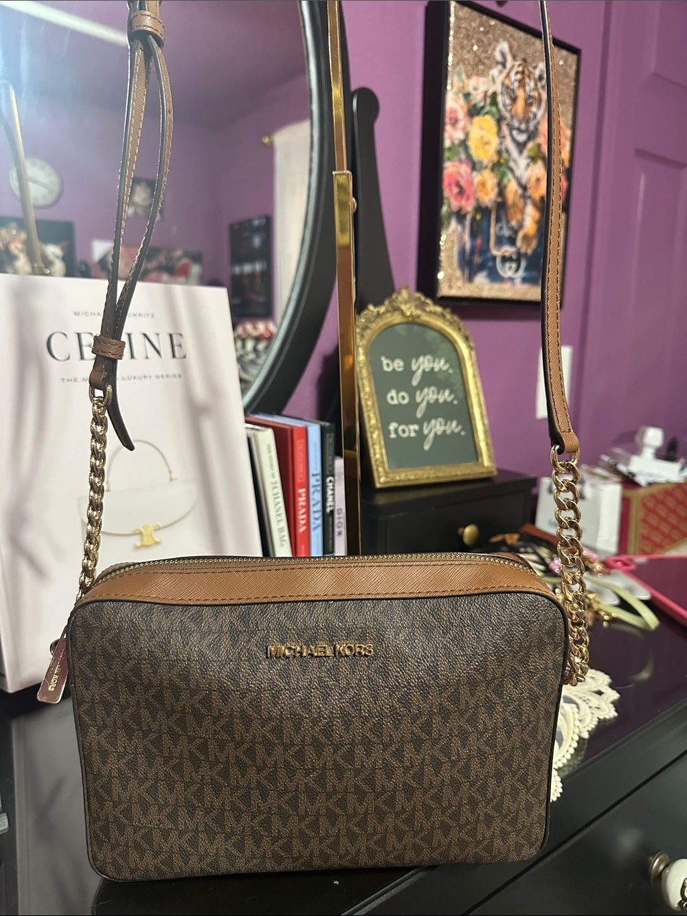 Michael Kors Jet Set Signature Crossbody Bag